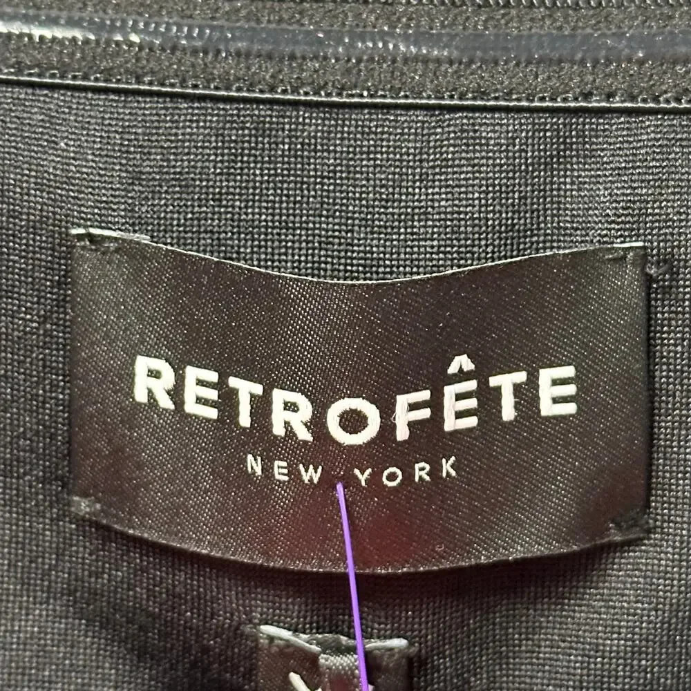 NWT Retrofete Strapless Formal Josie Dress in Gunmetal Metallic Gray Womens XS - Picture 3 of 12